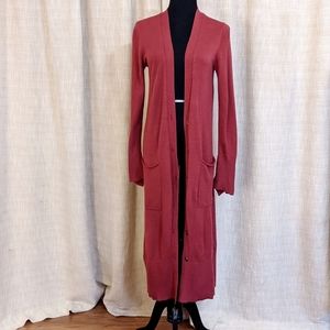 Jessica Simpson Button Front Duster Cardigan w/pkt